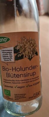 Bio holunder blütensirup