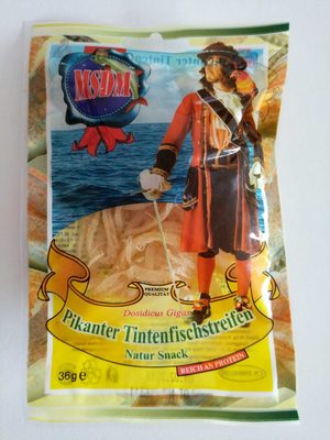 Pikanter tintenfishstreifen