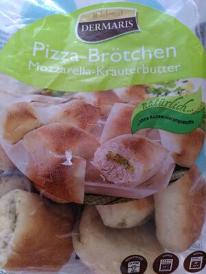 Pizza-Brötchen Mozzarella-Kräuterbutter front packaging