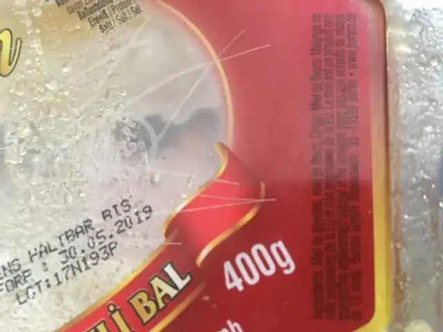 Miel ingredients label