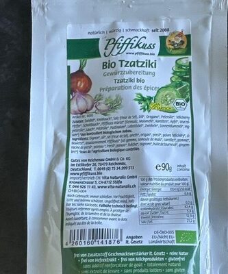 Bio Tzatziki front packaging