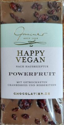 Happy Vegan Powerfruit mit getrockneten Cranberries und Berberitzen