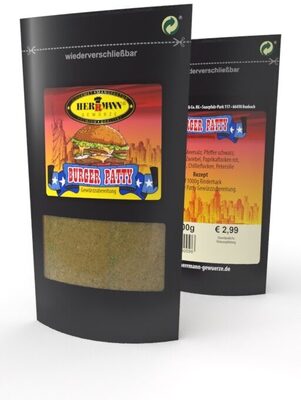 HERRMANN GEWÜRZE PREMIUM QUALITÄT  Burger Patty