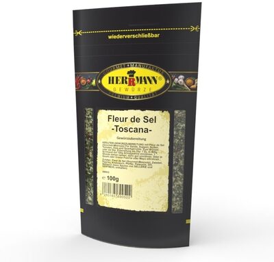 HERRMANN GEWÜRZE PREMIUM QUALITÄT Fleur de Sel -Toscana- Gewürzzubereitung 100g 3.99€ 1kg 39.90€