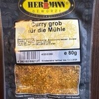 Curry grob f Mühle