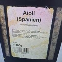 Aioli Gewürzzubereitung