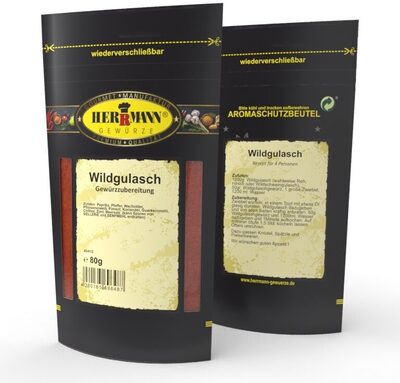 HERRMANN GEWÜRZE PREMIUM QUALITÄT Wildgulasch-Gewürz Gewürzzubereitung 100g 3,69€ Inhalt: 100 Gramm (36,90 € * / 1000 Gramm)