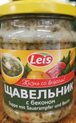 Suppe aus sauerampfer mit bacon