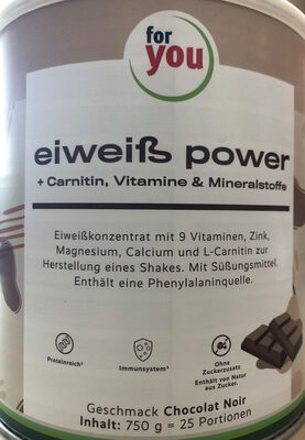 Eiweiß power chocolat noir