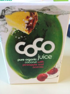 Jus de Coco Juice avec Ananas et Acérola front packaging