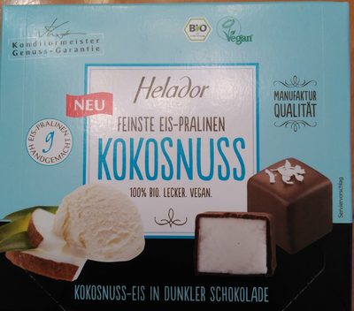 Feinste Eis-Pralinen Kokosnuss front packaging