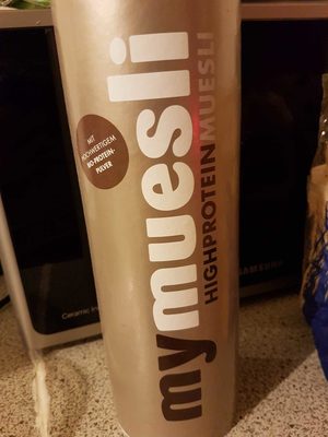 Highproteinmuesli front packaging