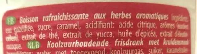 Wostok aiguille de pin ingredients label