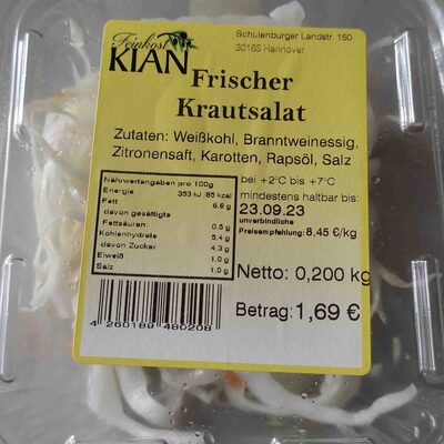 Frischer Krautsalat