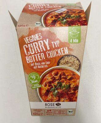 Veganes Curry Typ Butter Chicken