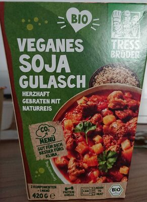 Veganes Soja Gulasch