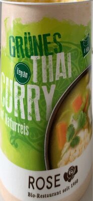 Grünes Thai Curry auf Naturreis