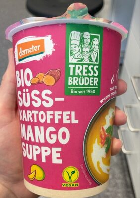 Bio suss-kartoffel mango suppe