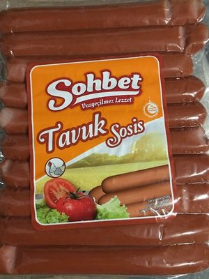 Saucisses de poulet front packaging