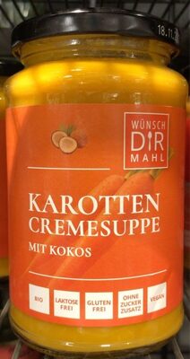 Karottencremesuppe mit Kokos