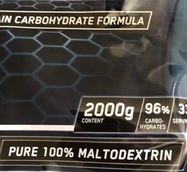 Ironmaxx Maltodextrin Neutral, 1er Pack (1 x 2 KG) ingredients label
