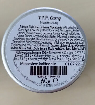 V.I.P. Curry Nussmischung
