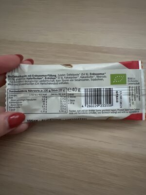 PEANUT BUTTER BITES ingredients label