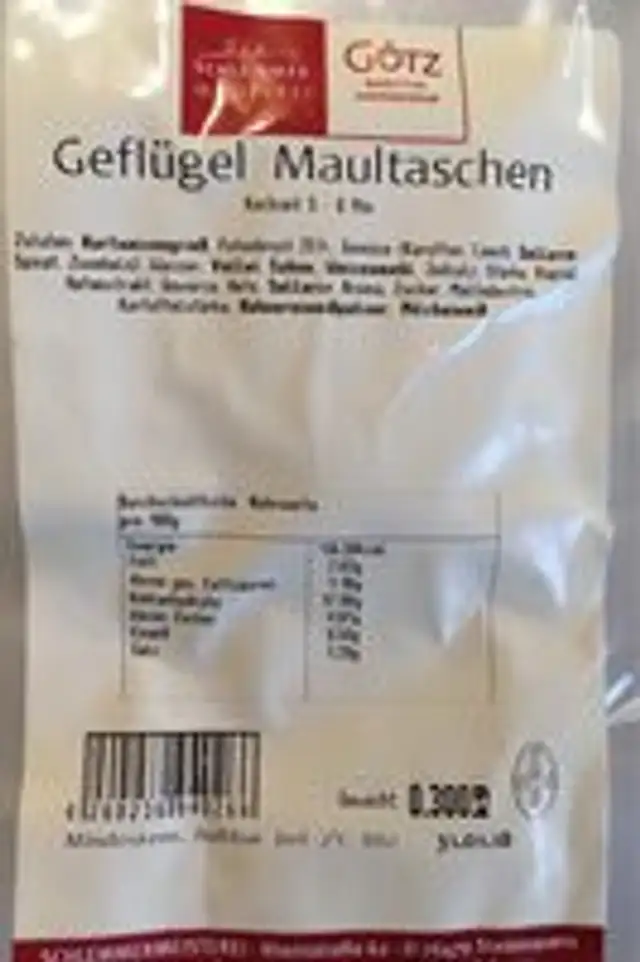 Geflügel Maultaschen