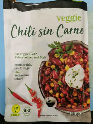 Chili sin carne front packaging