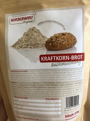 Konzelmanns Brotbackmischung Kraftkornbrot, Kraftk...