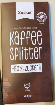Schokolade kaffeesplitter front packaging