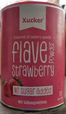 flave powder strawberry front packaging