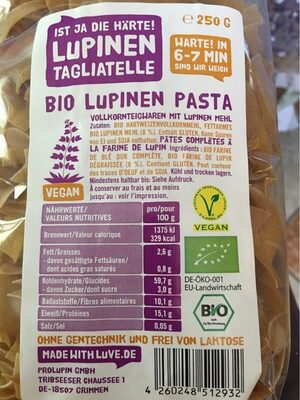 Lupinen tagliatelle front packaging