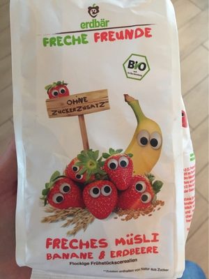 Erdbär Freche Freunde Freches Müsli Banane & Erdbeere