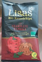 Lisas Bio-Kesselchips Typ gegrillte Paprika
