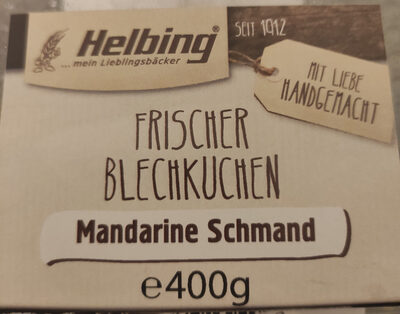 Frischer Blechkuchen Mandarine Schmand