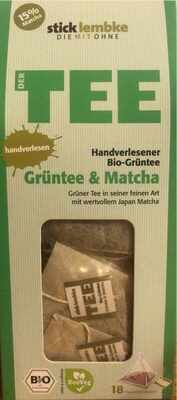 Grüntee & Matcha front packaging