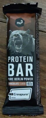 Nu3 Proteinbar 40%, Sjokolade, 6 X
