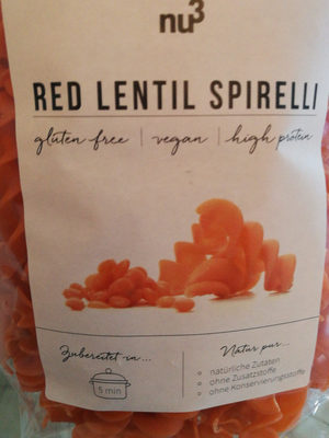 Nu3 Red Lentil Spirelli