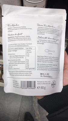 Nu3 Fruchtpulver Pur, Erdbeere