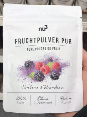 Nu3 Fruchtpulver Pur, Himbeere & Brombeere
