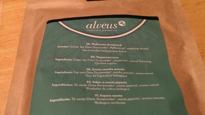 Té verde Marrakesh Nights ingredients label