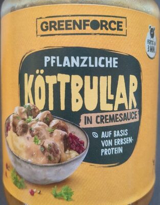Pflanzliche Köttbullar in Cremesauce