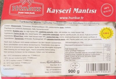 Kayseri mantisi