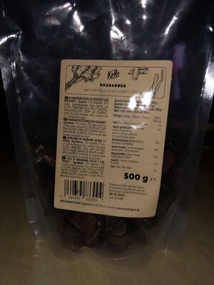 Rhabarber getrocknet und gezuckert