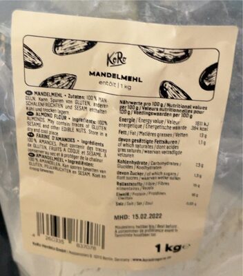 Mandelmehl front packaging