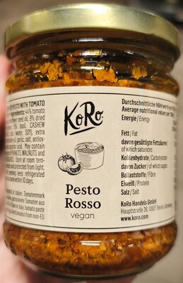 Pesto Rosso front packaging