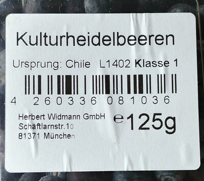 Kulturheidelbeeren