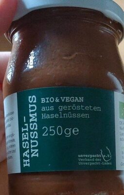Haselnussmus bio und vegan