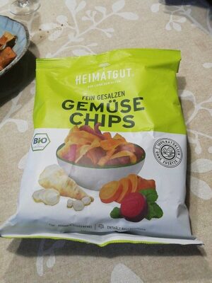 Gemüse-Chips gesalzen